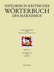 Cover von Historisch-kritisches Wörterbuch des Marxismus
