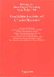Cover von Geschichtserkenntnis und kritische Ökonomie