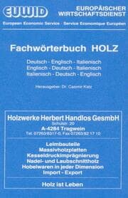 Cover von Fachwörterbuch HOLZ.