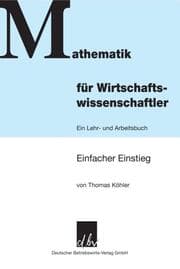 Cover von Mathematik für Wirtschaftswissenschaftler.