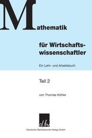 Cover von Mathematik für Wirtschaftswissenschaftler.