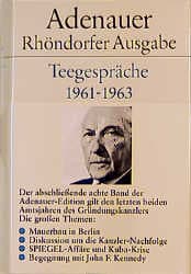 Cover von Teegespräche 1961-1963