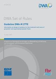 Cover von Guideline DWA-M 277E Information on design of systems for the treatment and reuse of greywater and separated greywater flows