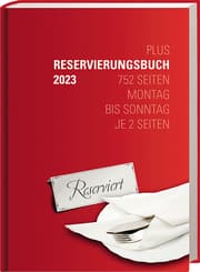 Cover von Reservierungsbuch 'Plus' 2023