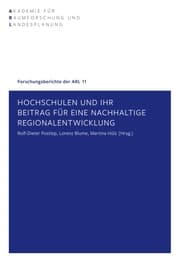Cover von Hochschulen und ihr Beitrag für eine nachhaltige Regionalentwicklung