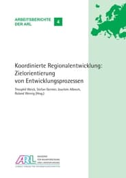 Cover von Koordinierte Regionalentwicklung: Zielorientierung von Entwicklungsprozessen