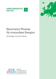 Cover von Governance-Prozesse für erneuerbare Energien