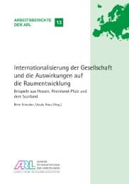 Cover von Internationalisierung der Gesellschaft und die Auswirkungen auf die Raumentwicklung