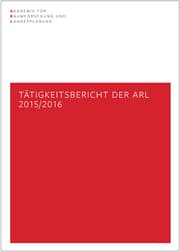 Cover von Tätigkeitsbericht der ARL 2015/2016
