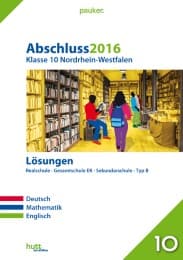 Cover von Abschluss 2016 - Mittlerer Schulabschluss, NRW