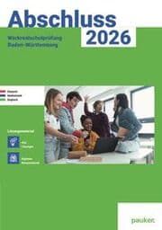 Cover von Abschluss 2026 - Werkrealschule Baden-Württemberg - Lösungsband