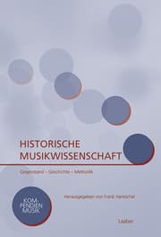 Cover von Historische Musikwissenschaft