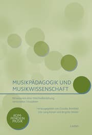 Cover von Musikpädagogik und Musikwissenschaft