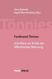 Cover von Ferdinand Tönnies: Schriften zur Kritik der öffentlichen Meinung