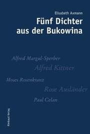 Cover von Fünf Dichter aus der Bukowina