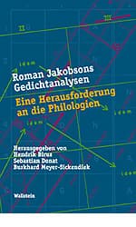 Cover von Roman Jakobsons Gedichtanalysen