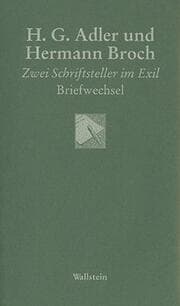 Cover von H. G. Adler und Hermann Broch