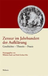 Cover von Zensur im Jahrhundert der Aufklärung