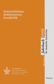 Cover von Tel Aviver Jahrbuch für deutsche Geschichte / Antisemitismus - Antizionismus - Israelkritik