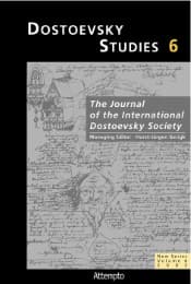 Cover von Dostoevsky Studies 6