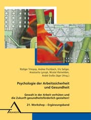 Cover von Psychologie der Arbeitssicherheit und Gesundheit