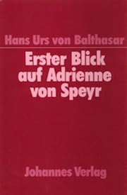 Cover von Erster Blick auf Adrienne von Speyr