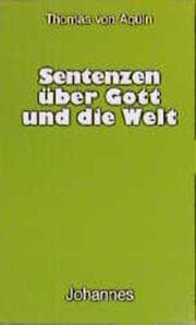 Cover von Sentenzen über Gott und die Welt