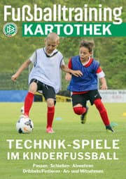 Cover von Fußballtraining Kartothek - Technik-Spiele im Kinderfußball