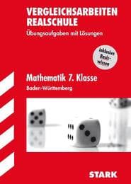 Cover von Vergleichsarbeiten Realschule, Übungsaufgaben mit Lösungen, BW, Rs