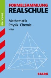 Cover von Formelsammlung Realschule - Mathematik, Physik, Chemie - NRW