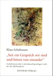 Cover von 'Seit ein Gespräch wir sind und hören von einander'