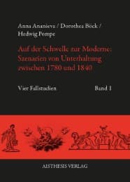 Cover von Auf der Schwelle zur Moderne: Szenarien von Unterhaltung zwischen 1780 und 1840 I/II
