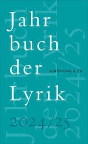 Cover von Jahrbuch der Lyrik 2024/25