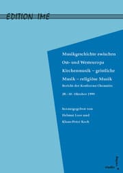 Cover von Musikgeschichte zwischen West- und Osteuropa