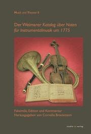 Cover von Der Weimarer Katalog über Noten für Instrumentalmusik um 1775