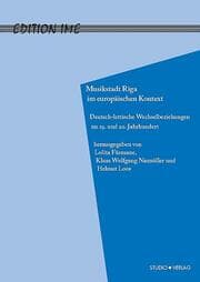 Cover von Musikstadt Riga im europäischen Kontext