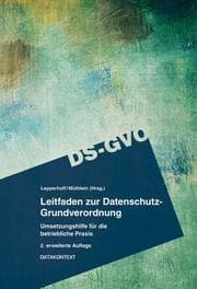 Cover von Leitfaden zur Datenschutz-Grundverordnung