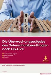 Cover von Die Überwachungsaufgabe des Datenschutzbeauftragten nach DS-GVO
