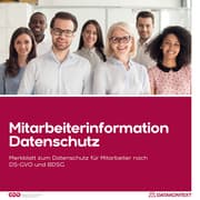 Cover von Mitarbeiterinformation Datenschutz