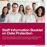 Cover von Mitarbeiterinformation Datenschutz (englische Ausgabe)