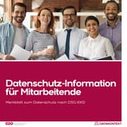 Cover von Mitarbeiterinformation Datenschutz EKD