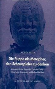 Cover von Die Puppe als Metapher den Schauspieler zu denken
