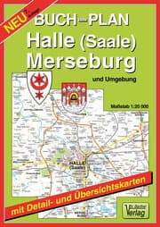 Cover von Buchstadtplan Halle (Saale), Merseburg und Umgebung