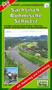 Cover von Wander- und Radwanderkarte Sächsisch-Böhmische Schweiz