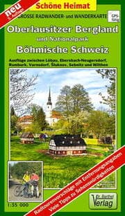 Cover von Große Radwander- und Wanderkarte Oberlausitzer Bergland und Nationalpark Böhmische Schweiz