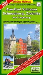 Cover von Wander- und Radwanderkarte Aue - Bad Schlema, Schneeberg, Zwönitz und Umgebung