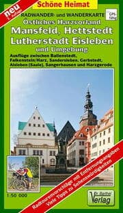 Cover von Radwander- und Wanderkarte Östliches Harzvorland, Mansfeld, Hettstedt, Lutherstadt Eisleben und Umgebung