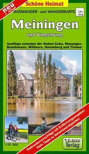 Cover von Radwander- und Wanderkarte Meiningen und Umgebung