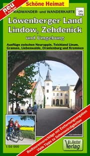 Cover von Radwander- und Wanderkarte Löwenberger Land, Lindow, Zehdenick und Umgebung