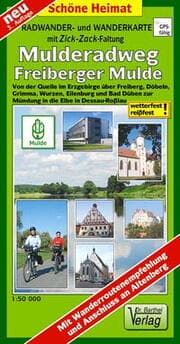 Cover von Radwander- und Wanderkarte Mulderadweg (Freiberger Mulde)